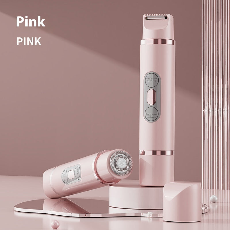 Dual-Head Electric Shaver for Women – Painless Hair Removal Epilator for Face, Bikini, Legs