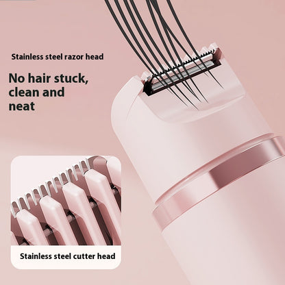 Dual-Head Electric Shaver for Women – Painless Hair Removal Epilator for Face, Bikini, Legs