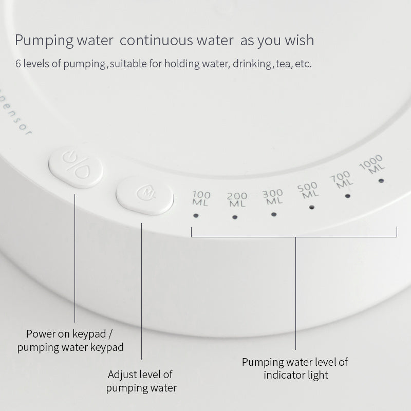 Rechargeable Desk Water Dispenser – Automatic Electric Pump for Bottled Water