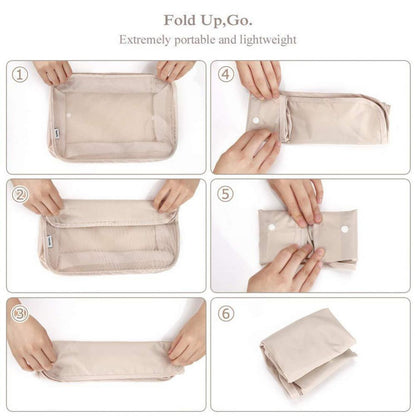 Travel Luggage Organizer Set – 8-Piece Packing Cubes for Clothes, Shoes & Accessories