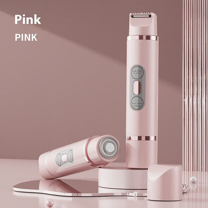 Dual-Head Electric Shaver for Women – Painless Hair Removal Epilator for Face, Bikini, Legs