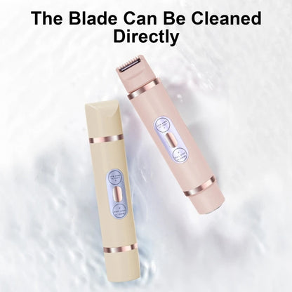 Dual-Head Electric Shaver for Women – Painless Hair Removal Epilator for Face, Bikini, Legs