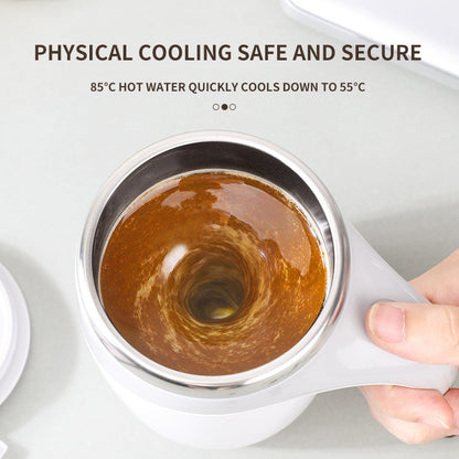 Rechargeable Electric Stirring Mug – Magnetic Self-Stirring Coffee & Milkshake Cup