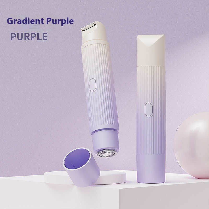 Dual-Head Electric Shaver for Women – Painless Hair Removal Epilator for Face, Bikini, Legs